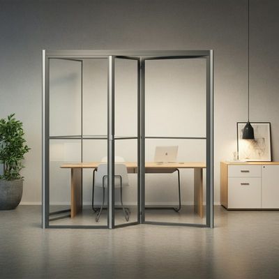 購入 アルミトラック パノラマオフィス ガラス隔壁 折りたたみ 移動 online manufacture