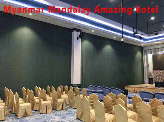 良い価格 Acoustic Folding Partition Wall with 6061-T6 Aluminum Frame and Q235 Steel Core for Spaces Up to 6M Height オンライン