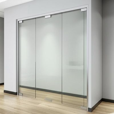 良い価格 Single Glazed Aluminium Frame Glass Partition Wall with Sound Insulation 30-42dB and Top Supported Manually Operated Design オンライン