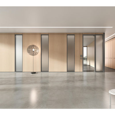 良い価格 Modern Office Glass Partition Wall with Frosted Glass Acid Etched Glass and 108mm Thickness オンライン