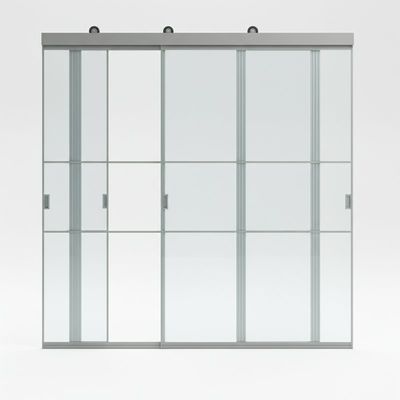 部屋のためのポータブルテンパールスライディングダブルガラスのオフィスガラスの隔壁