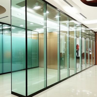 品質 Demountable Glass Partition Wall with 30-42dB Sound Insulation for Shopping Mall Custom Design 工場